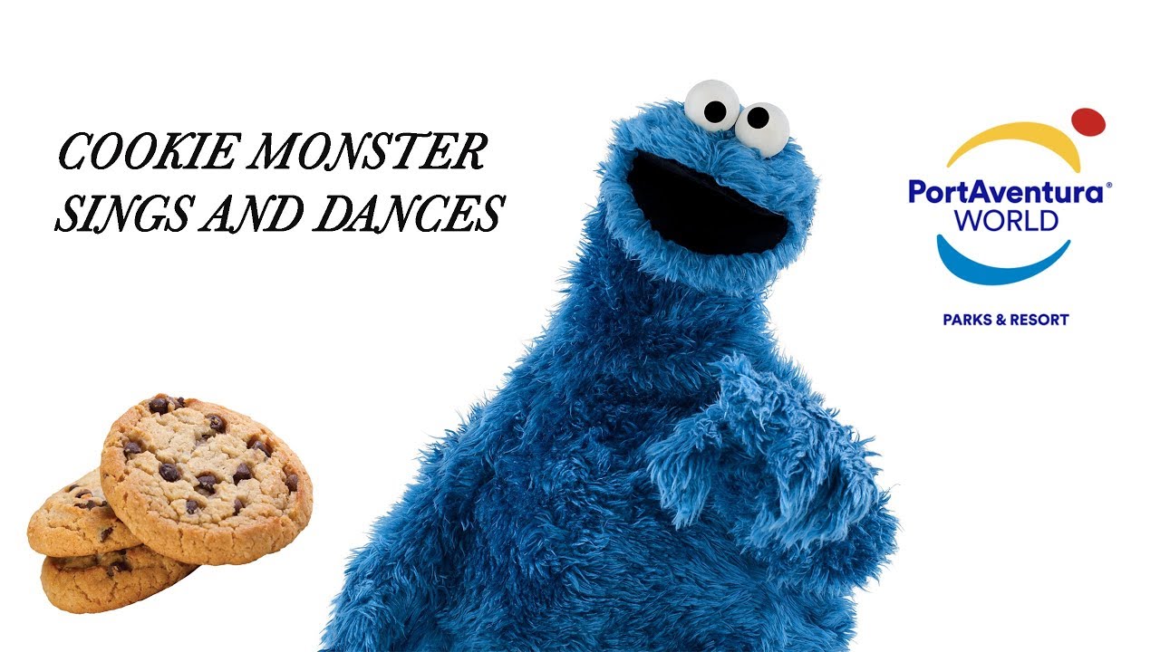 Cookie Monster sings and dances — PortAventura 2017 — Halloween / Коржик из Улицы Сезам