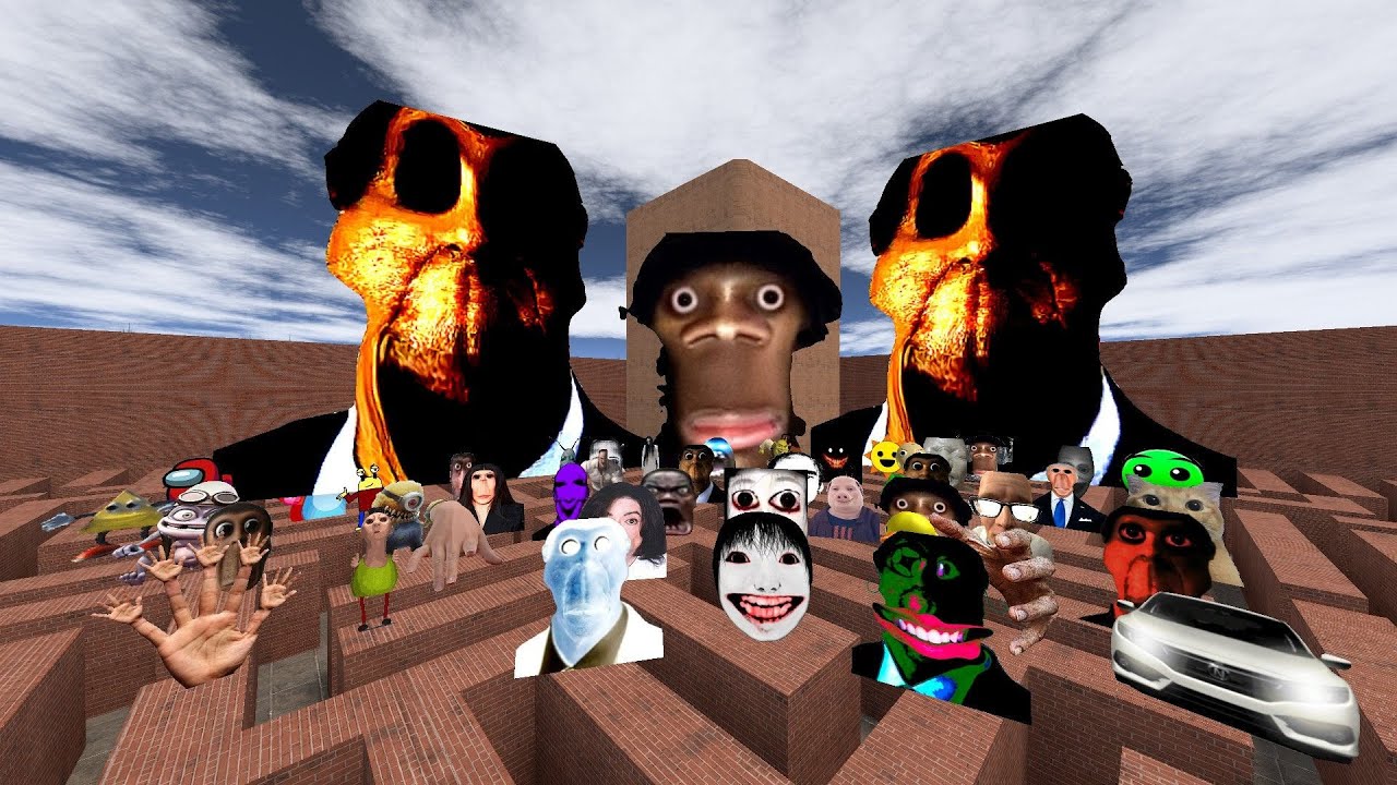 Big Obunga Auughh And Yoshie Fire In The Hole Nextbot Gmod Is Fun Mize Ep3