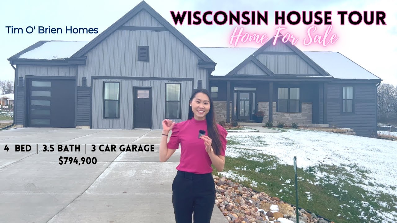 Wisconsin House Tour of a BIG Ranch Style Home in DeForest, WI | 4 Bed | 3.5 Bath | 3 Car Garage