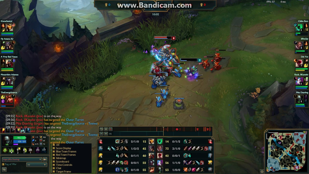 Urgot vs Teemo 1v1 -  League of Legends