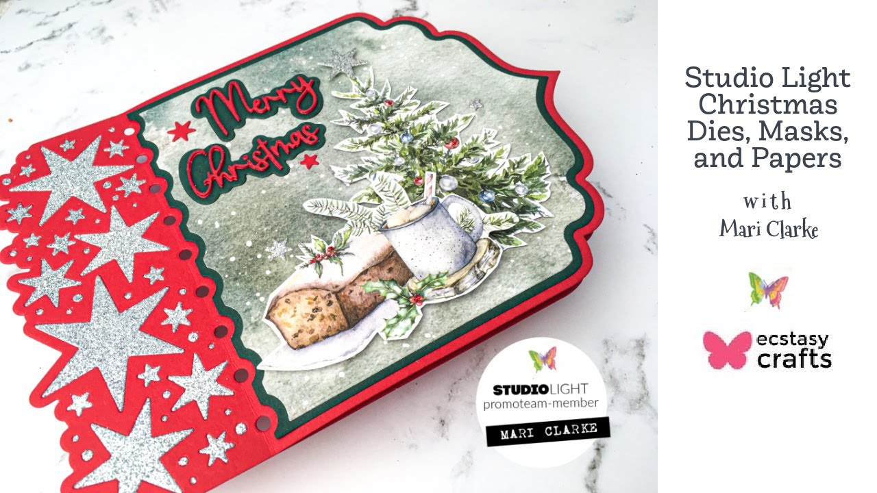 Studio Light Christmas Essentials Die Sets, Papers and a Card Project