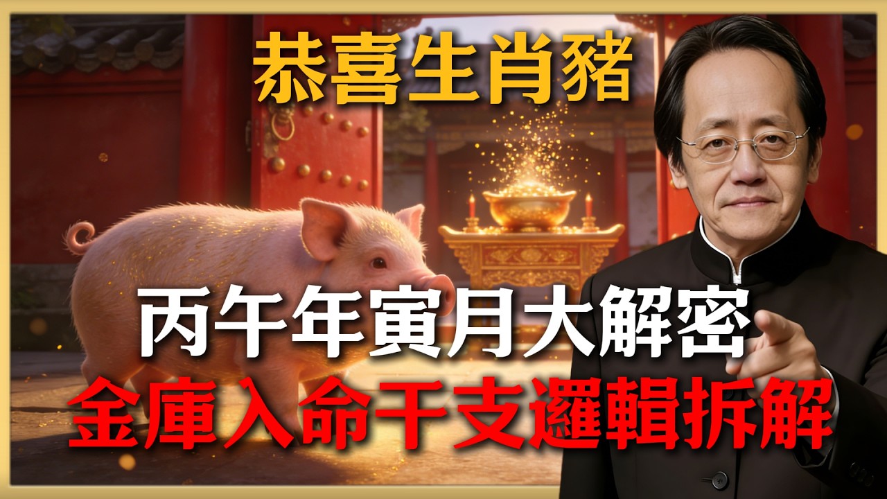 恭喜生肖豬！2026年2月內「金庫」入命，這11天是財運關鍵，抓不住就要再等8年#倪海廈 #命理 #生肖 #運勢