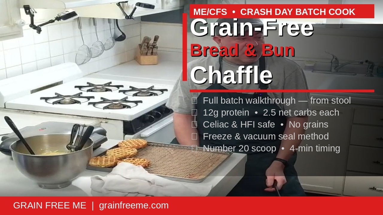 Bread & Bun Chaffle batch cooking.