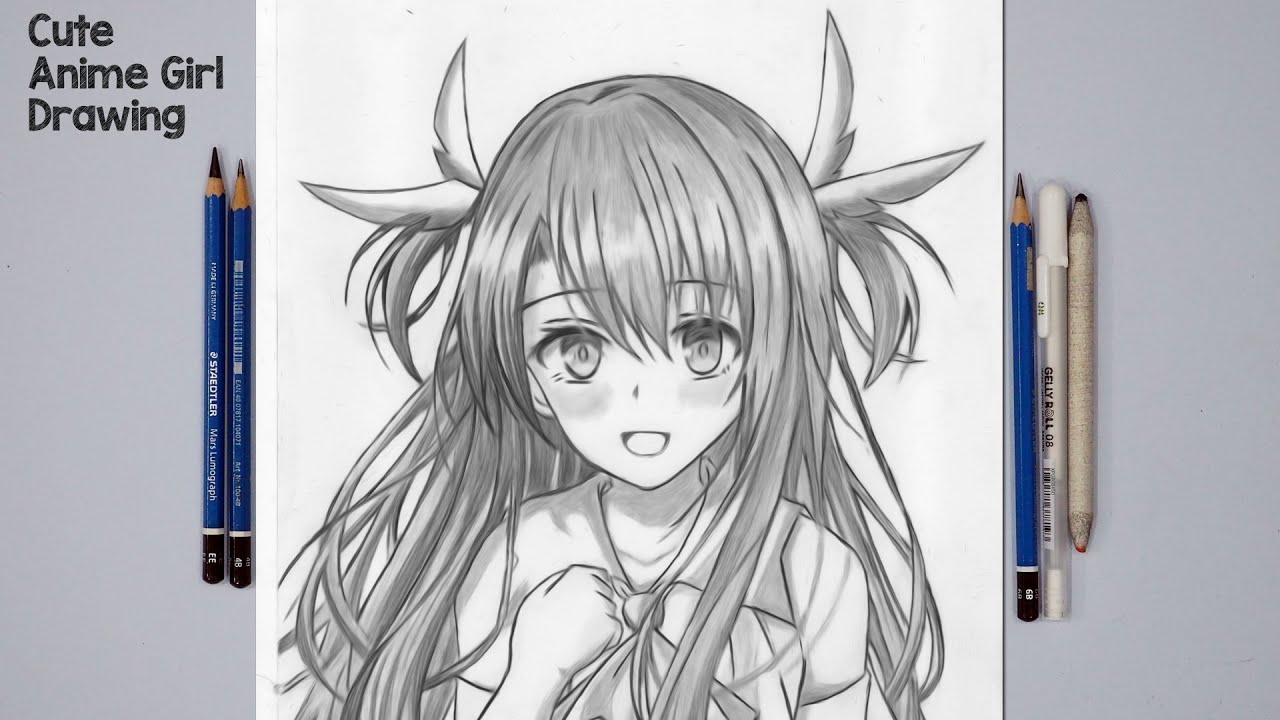 How To Draw Cute Anime Girl [Anime Drawing Tutorial for Beginners]