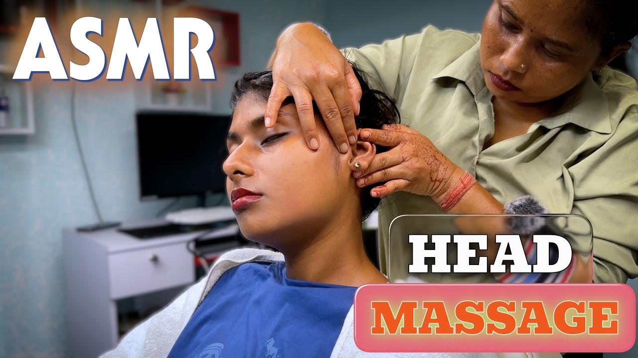 ASMR Deep Tissue Head Massage To Detox Pain & Insomnia By Masseuse Shin || HEAD MASSAGE ASMR #asmr