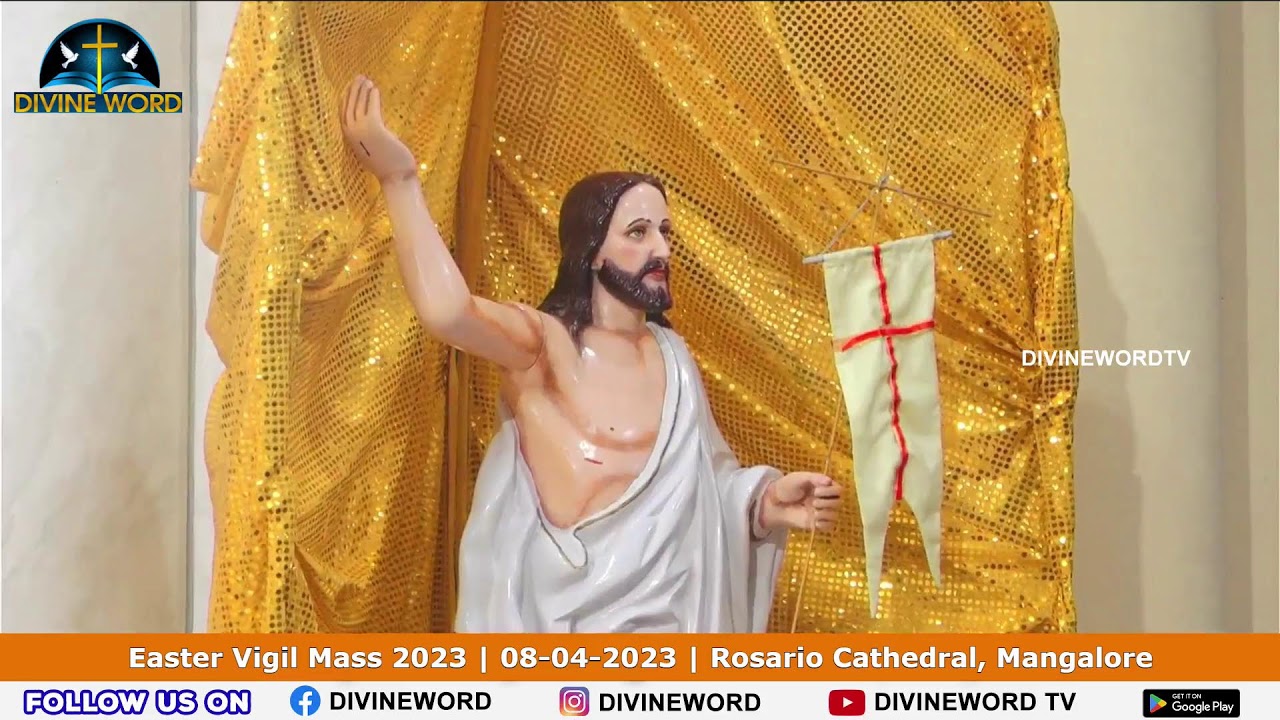 Easter Vigil Mass 2023 | Most Rev. Dr Peter Paul Saldanha| Live From Rosario Cathedral, Mangalore