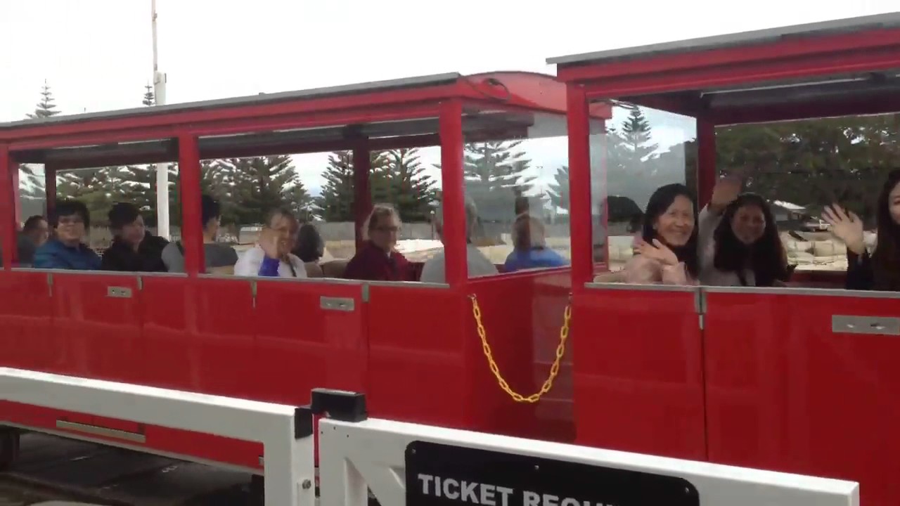 First Passenger Ride on the Stocker Preston Express Busselton Jetty Train