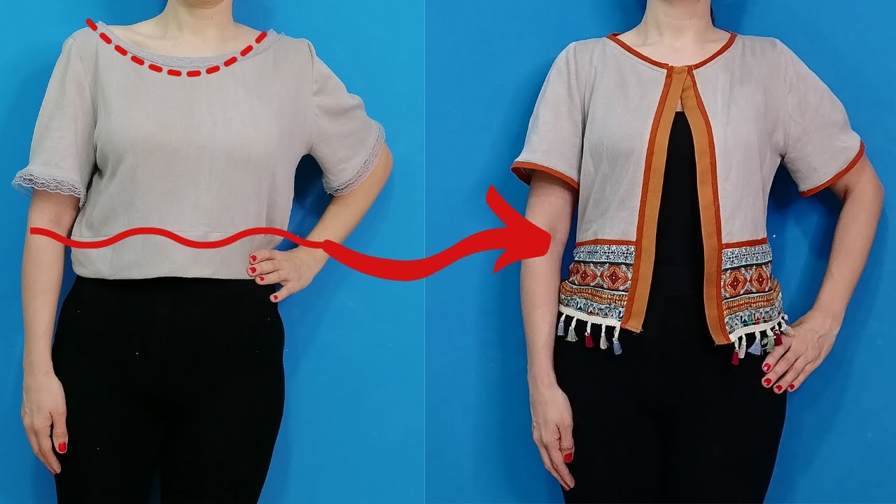 Good Sewing Trick  How to Increase a short blouse simply to fit you perfectly !
