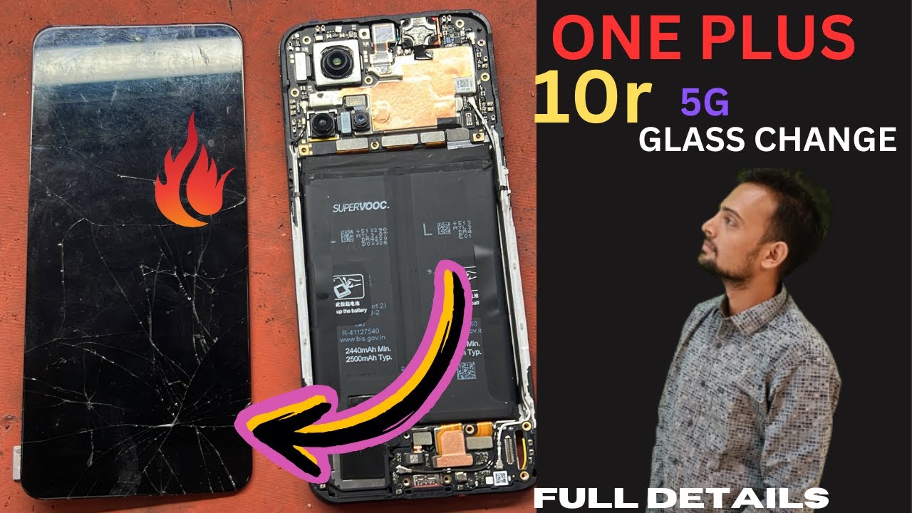 ONEPLUS 10R GLASS CHANGE #oneplus10r #आसानी से GUIDELINE के साथ बदले #mobilerepairing
