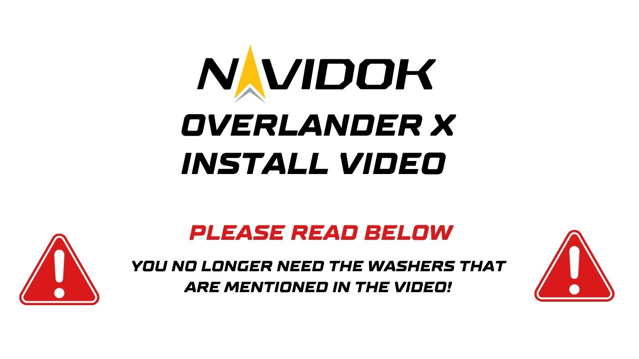*** YOU NO LONGER NEED THE WASHERS THAT ARE MENTIONED IN THE VIDEO! ***