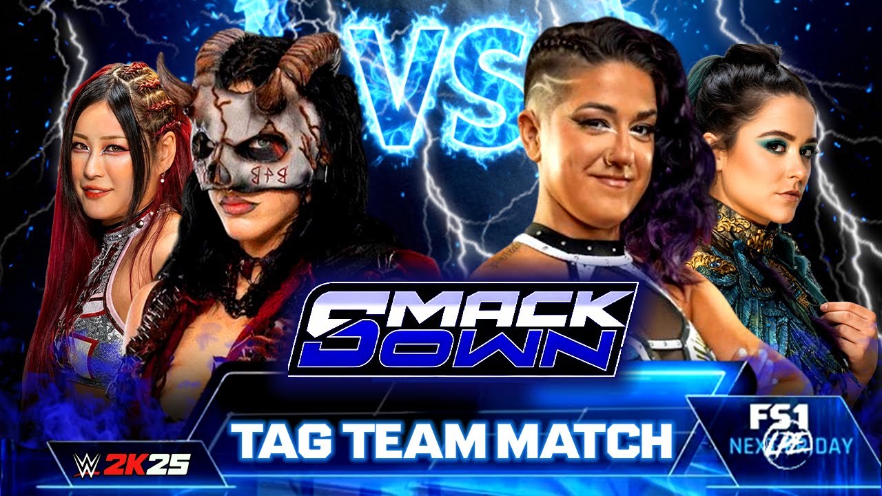 WWE SMACKDOWN: Риа Рипли и Айо Скай против Бэйли и Лиры Валькирии | Полный матч 31 января 2026 г.