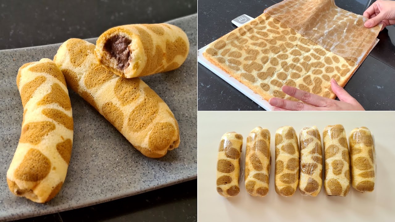 Kalo dijual harganya selangit! Buat sendiri Choco Tokyo Banana / Choco Mini Roll / Bolu Gulung Mini