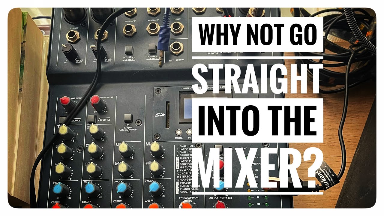 Should an electric go straight into the mixer/FOH?
