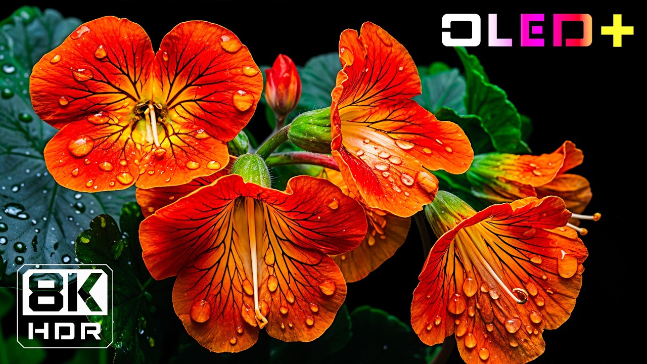 BEST OLED DEMO - Ultra Vivid Blooming Flowers in 8K HDR | Dolby Vision&trade;