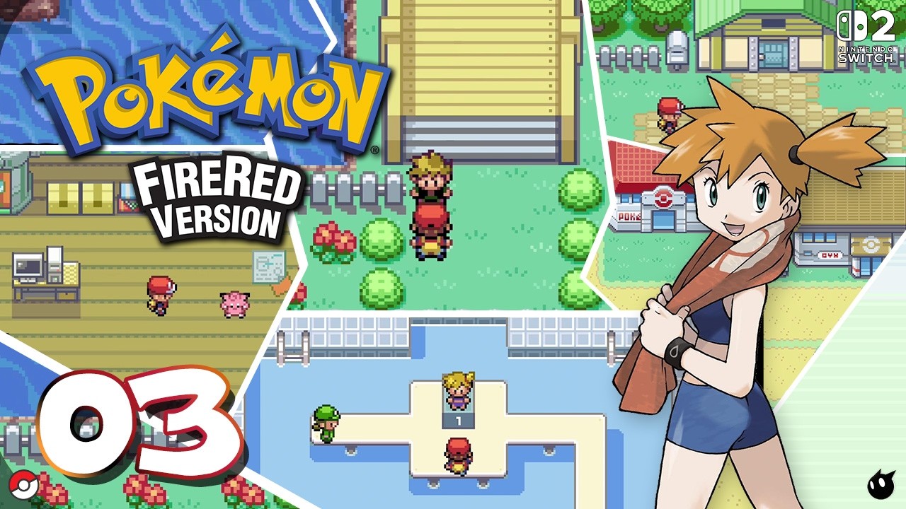 Pokémon Fire Red - Cerulean City - Gameplay Walkthrough No Commentary Part 03