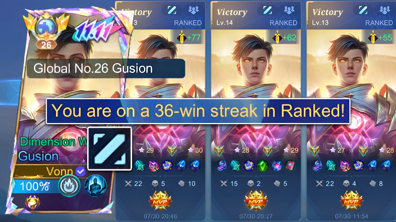 MID LANE IS BETTER THAN JUNGLE GUSION? MID LANE GUSION = AUTO WINSTREAK🔥