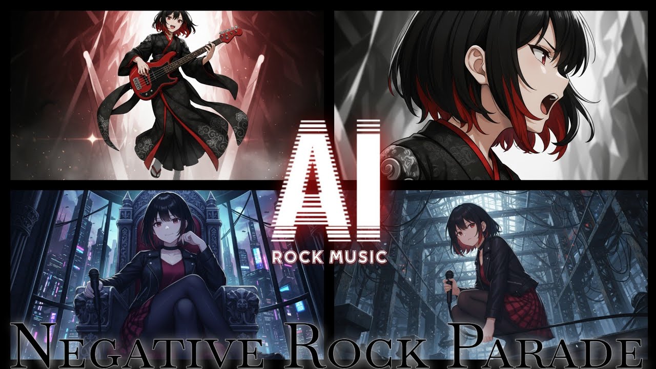 【AIロック】1st Full Album「Nail」 (Youtube version)【全13曲・ Negative Rock Parade】