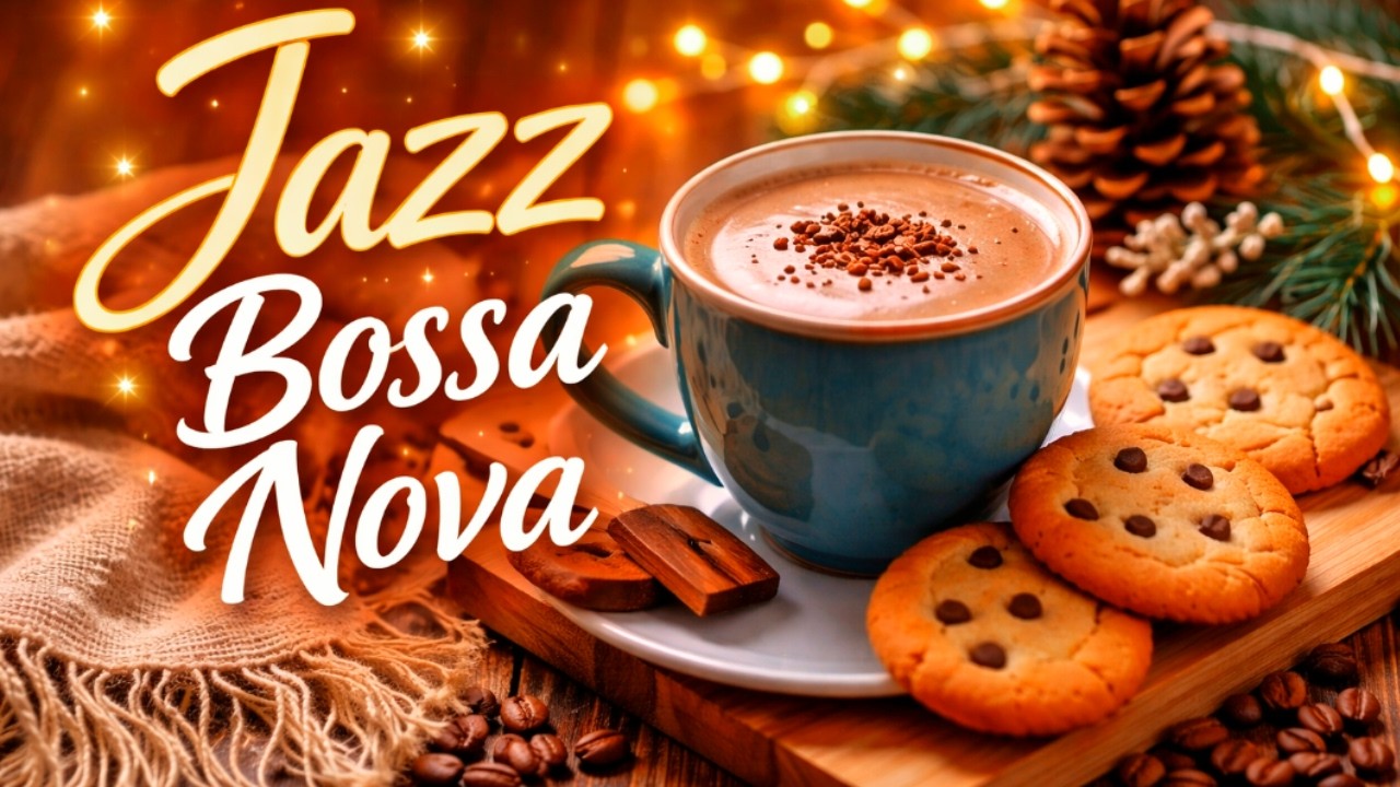 🕯️ Cozy Night Bossa Nova ☕ Relaxing Jazz Café Music for Study, Sleep & Stress Relief 🎶✨