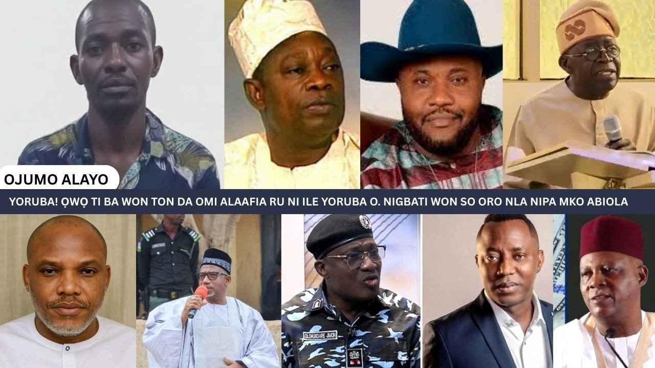 YORUBA! ỌWỌ TI BA WON TON DA OMI ALAAFIA RU NI ILE YORUBA O. NIGBATI WON SO ORO NLA NIPA MKO ABIOLA