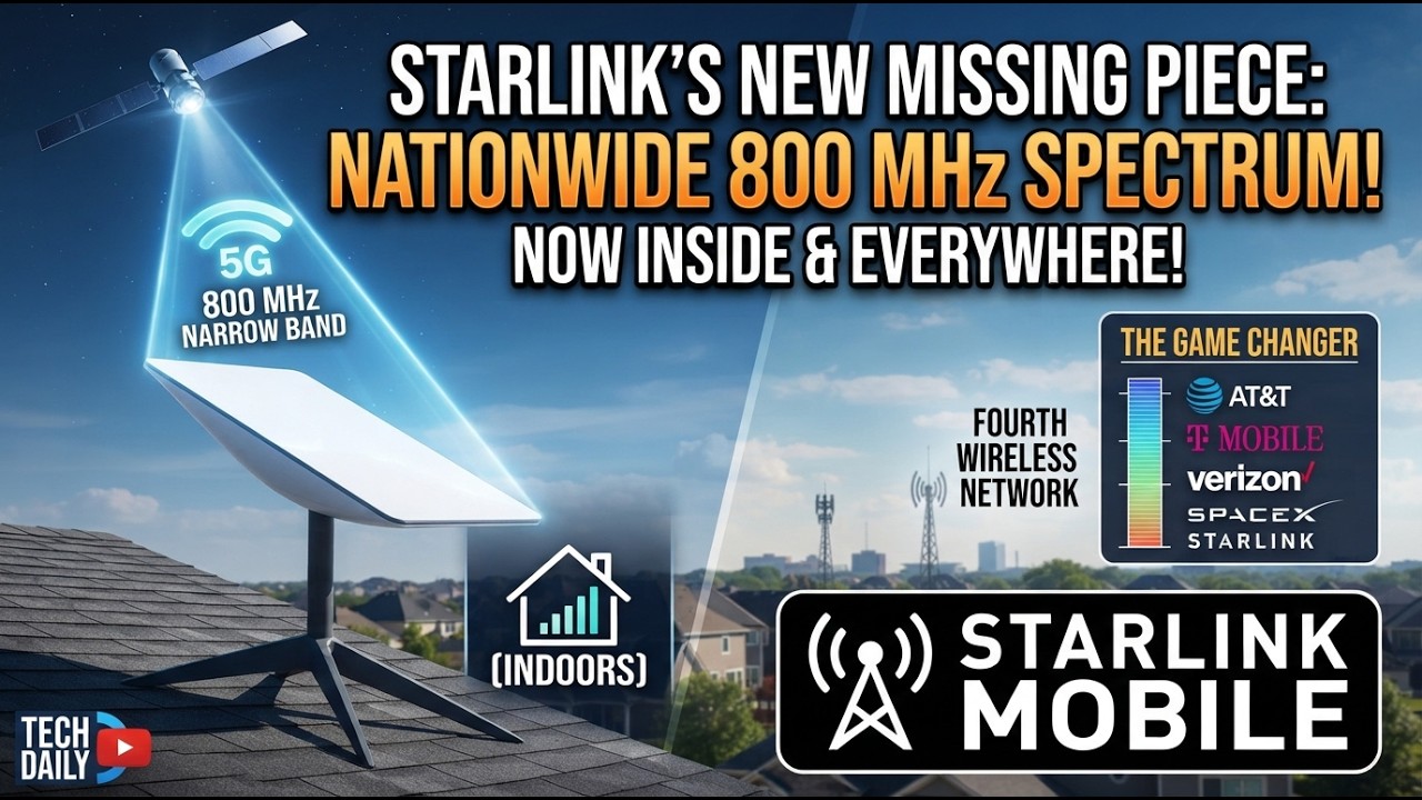 Срочные новости! У SpaceX Starlink Mobile теперь есть недостающий элемент! | AT&T T-Mobile Verizon