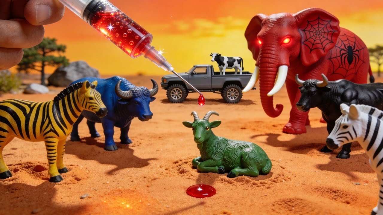 AMAZING Toy Animals Walking 🐄🐘 | Cow & Elephant | WADIDAU‼️