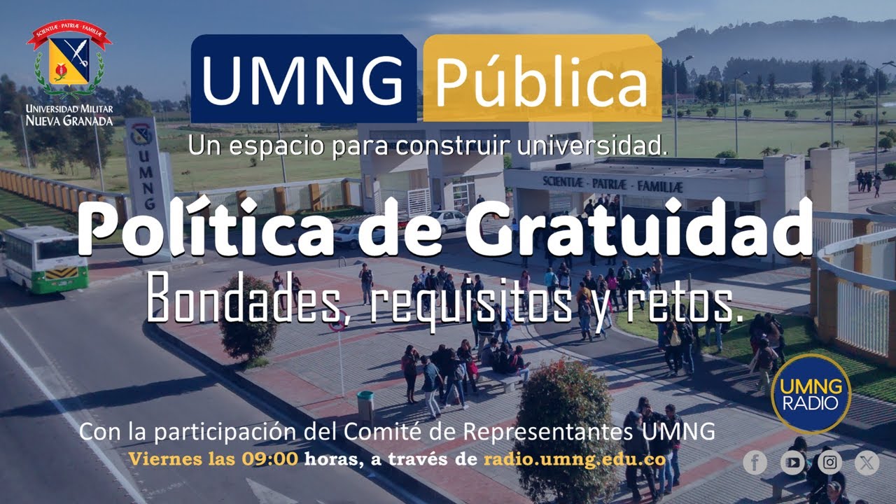 En #CaféSinAzúcar Política de Gratuidad en la UMNG: bondades, requisitos y retos.