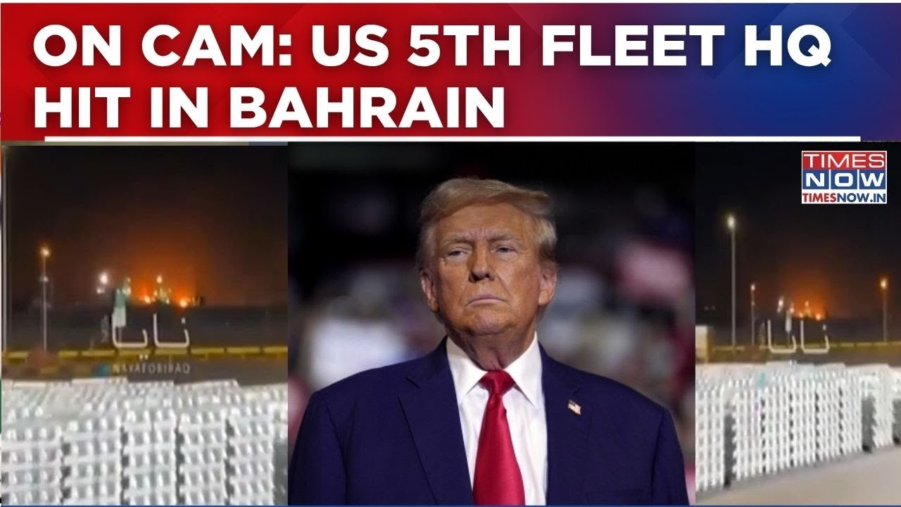 US Naval Base In Bahrain Targeted; Sirens Blare As Iran Strikes Continue | Dramatic Visuals