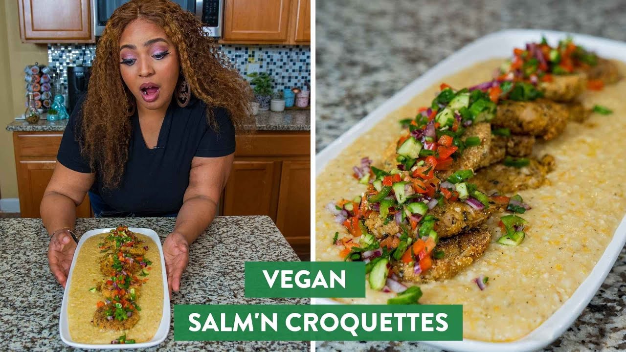 Vegan Salm'n Croquettes | Vegan on a Budget feat. Chef Joya @SayWhatItsVegan