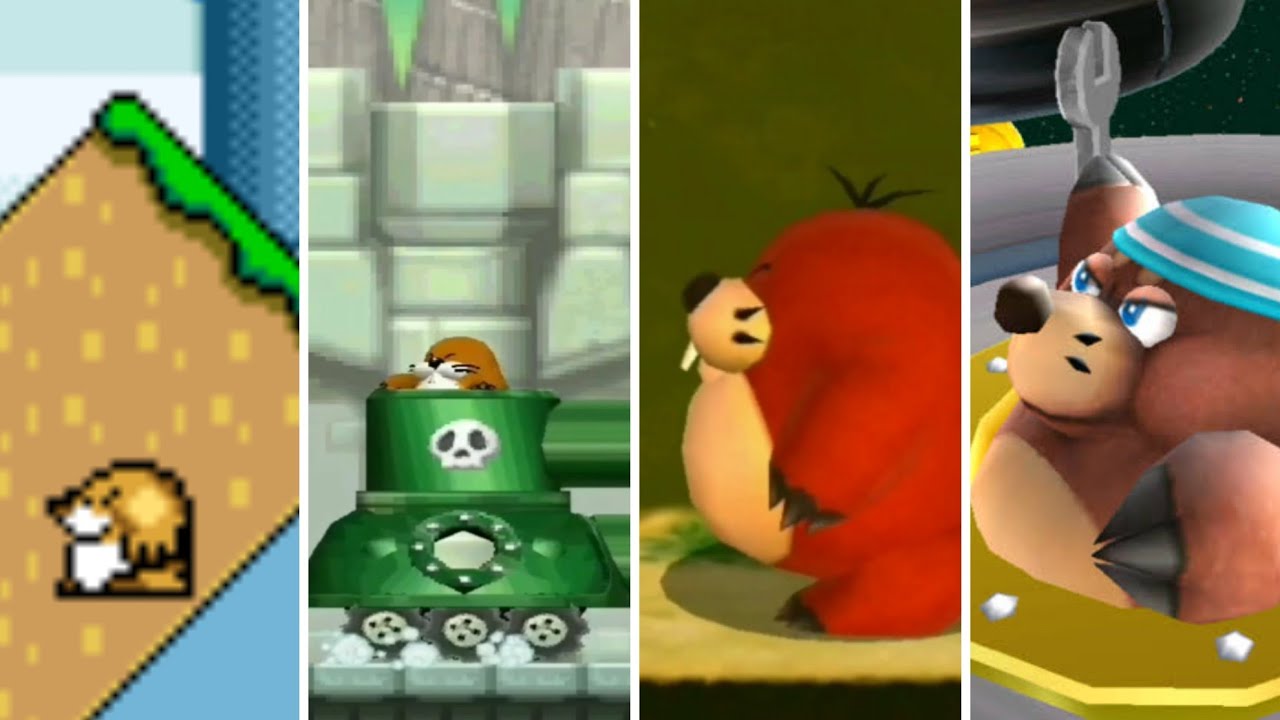 Evolution of Monty Mole in Super Mario Games (1990-2021)