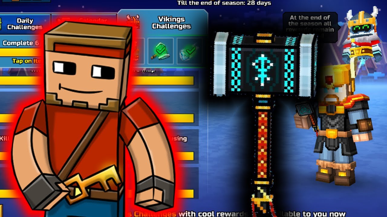 Battle PASS 6 Challenges!! (pixel gun 3d)