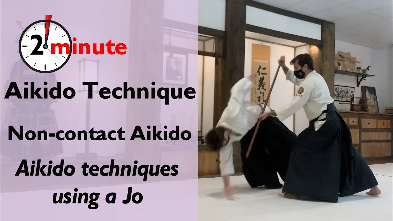Non-contact Aikido using a Jo - The Aiki Dojo 2 Minute Technique #aikido #noncontactaikido
