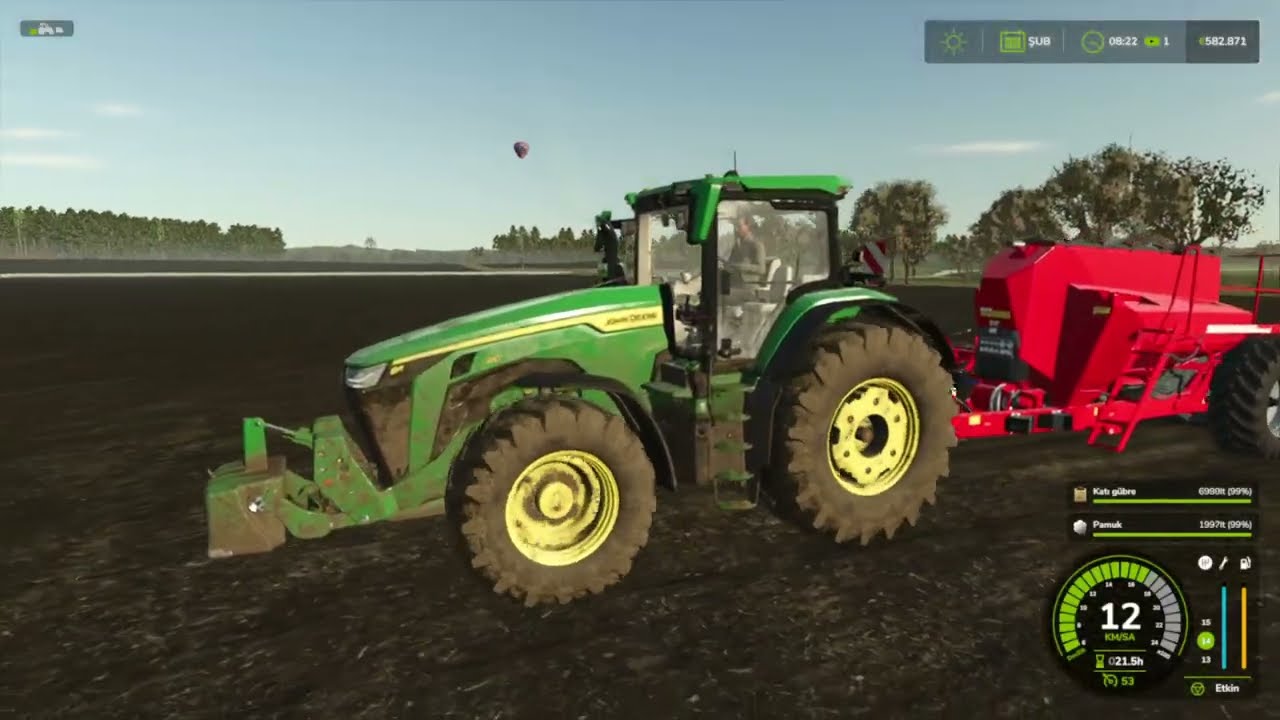 Bu ay pamuk ekim zamanı John deere 8r 410 ve Horsch maestro 24 50 sv kullanarak