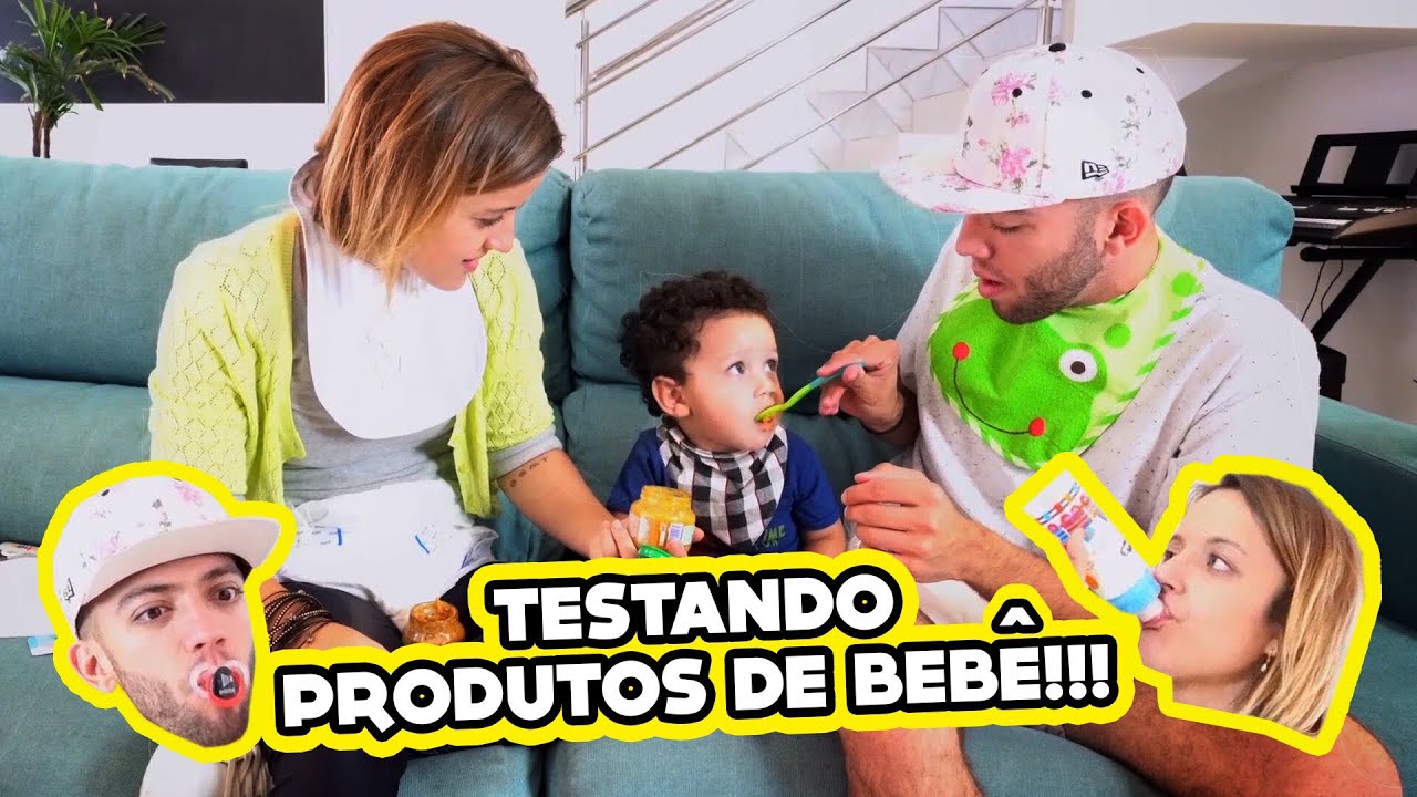 ADULTOS TESTANDO PRODUTOS DE BEBÊ!! (ft. Um Bebê)