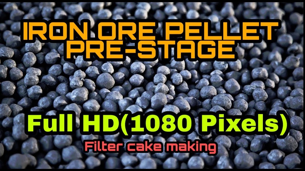 Benificiation process for making filter cake(Pre-stage of iron ore pellet making) FULL HD QUALITY