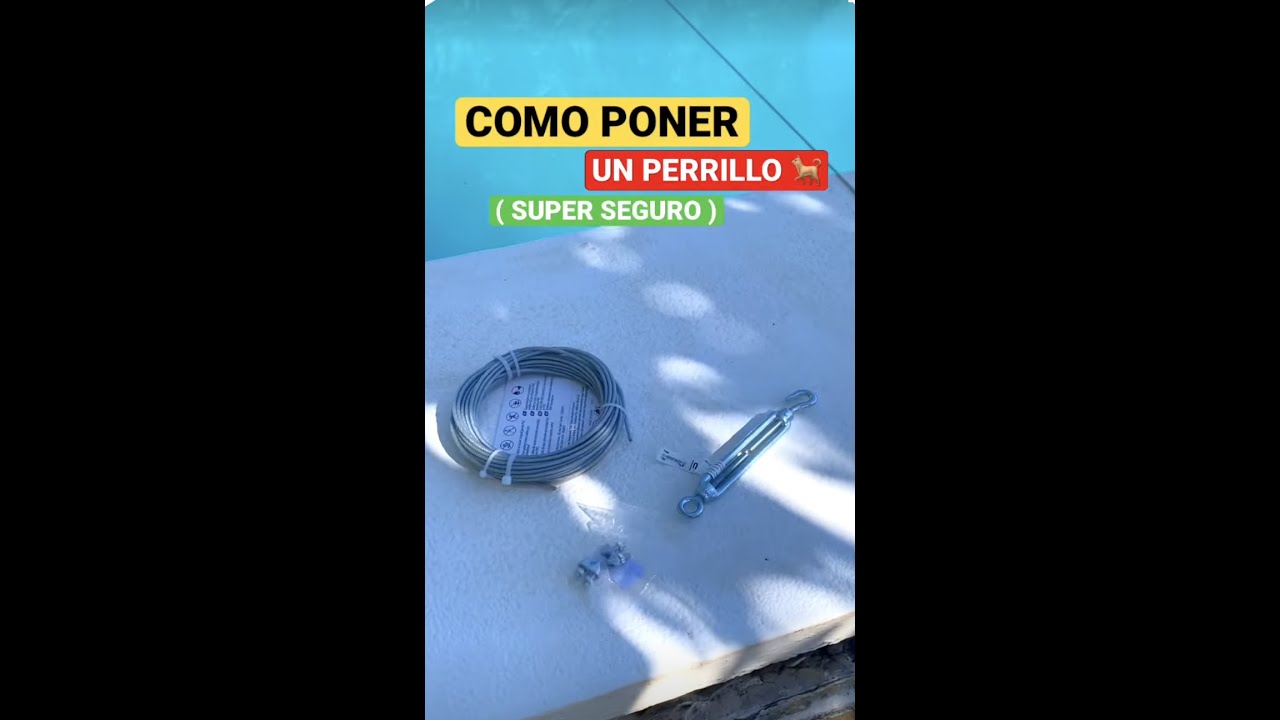 Aprende a poner un PERRILLO ( SUPER FIABLE ) en cable de ACERO #tutorial #shorts