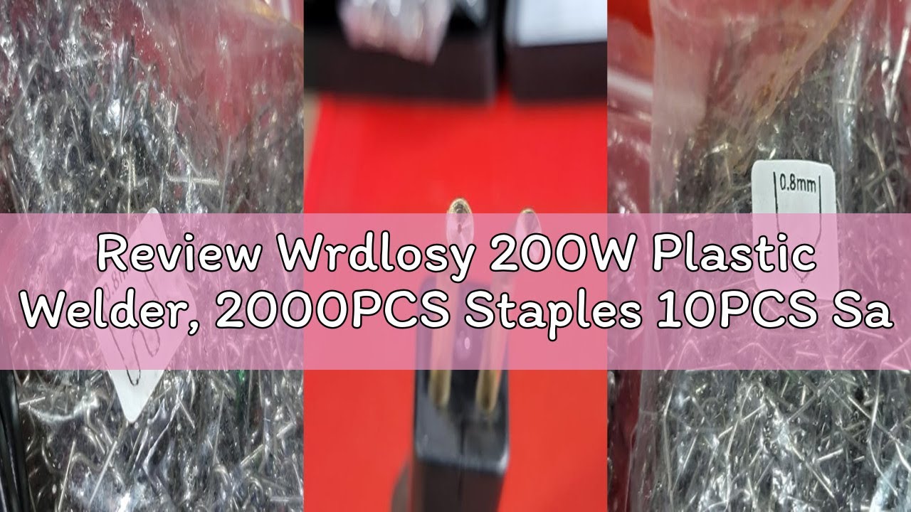 Review Wrdlosy 200W Plastic Welder, 2000PCS Staples 10PCS Sandpaper, Plastic welding Kit, Plier Cust