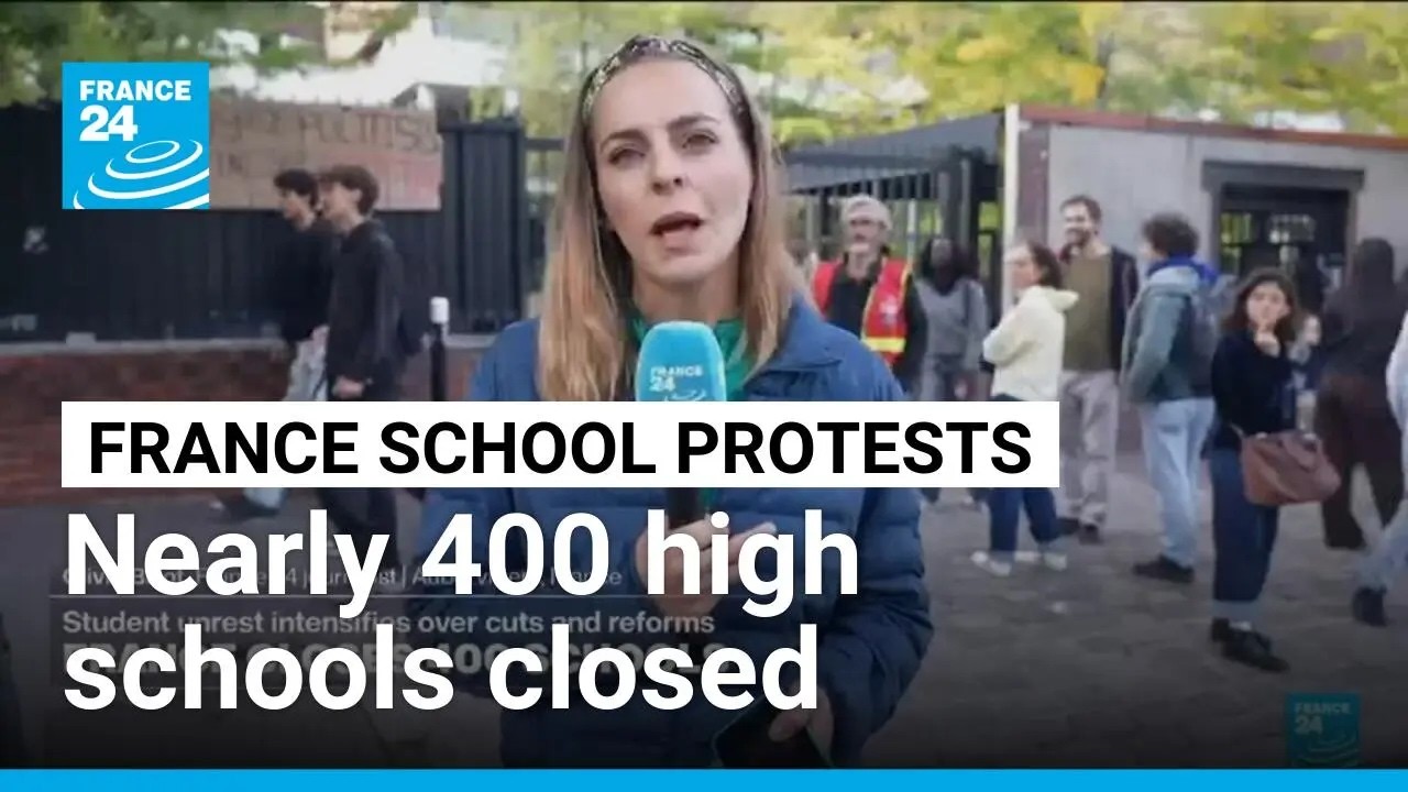 France closes 400 high schools as teens protests escalate &bull; FRANCE 24 English