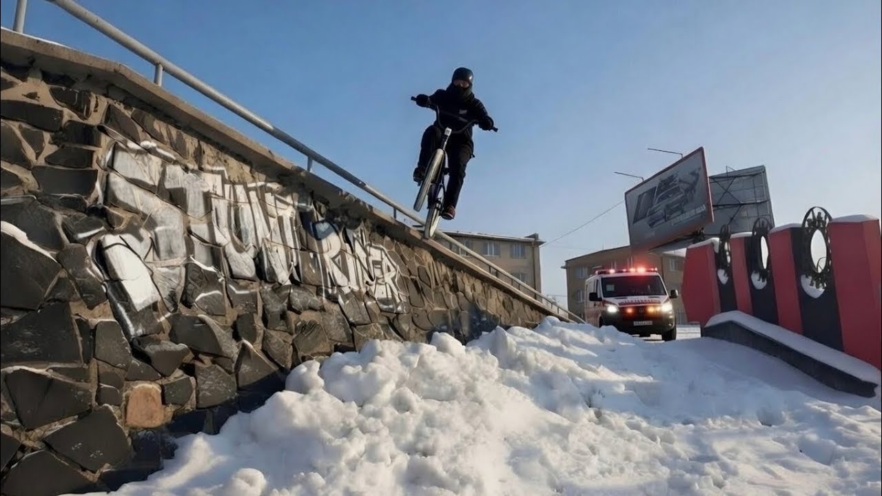 КАТАЮ ФРИРАЙД НА БМХ ЗИМОЙ ❄️