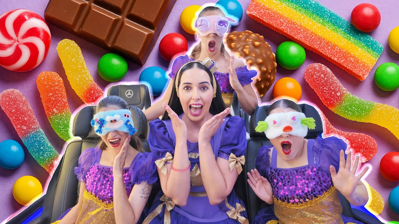 נופיקי עושה מבחן טעימת ממתקים עם הרקדניות שלה ברכב | כוכבת הילדים