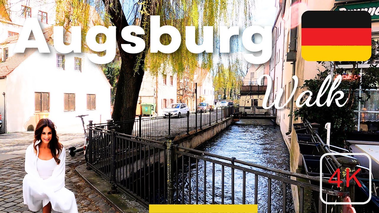 Augsburg Germany Lech Quarter Old Town | 4K Walking Tour in Germany 🇩🇪
