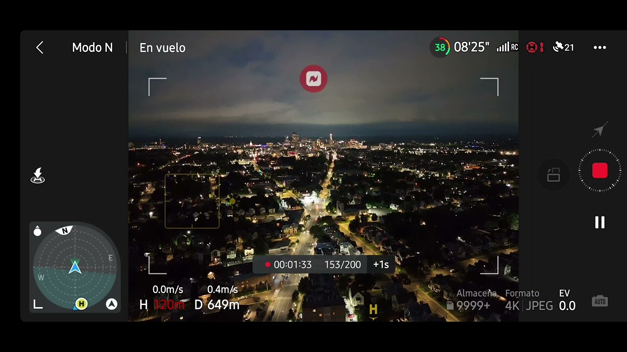 Dji mini 4 pro - Como hacer Hyperlapse (Rumbo fijo)