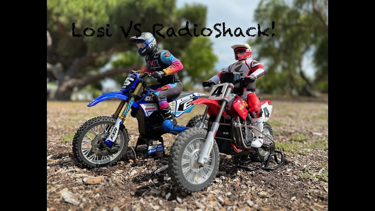 Team Losi Promoto-MX VS RadioShack Rick Carmichael RC Dirt Bike!