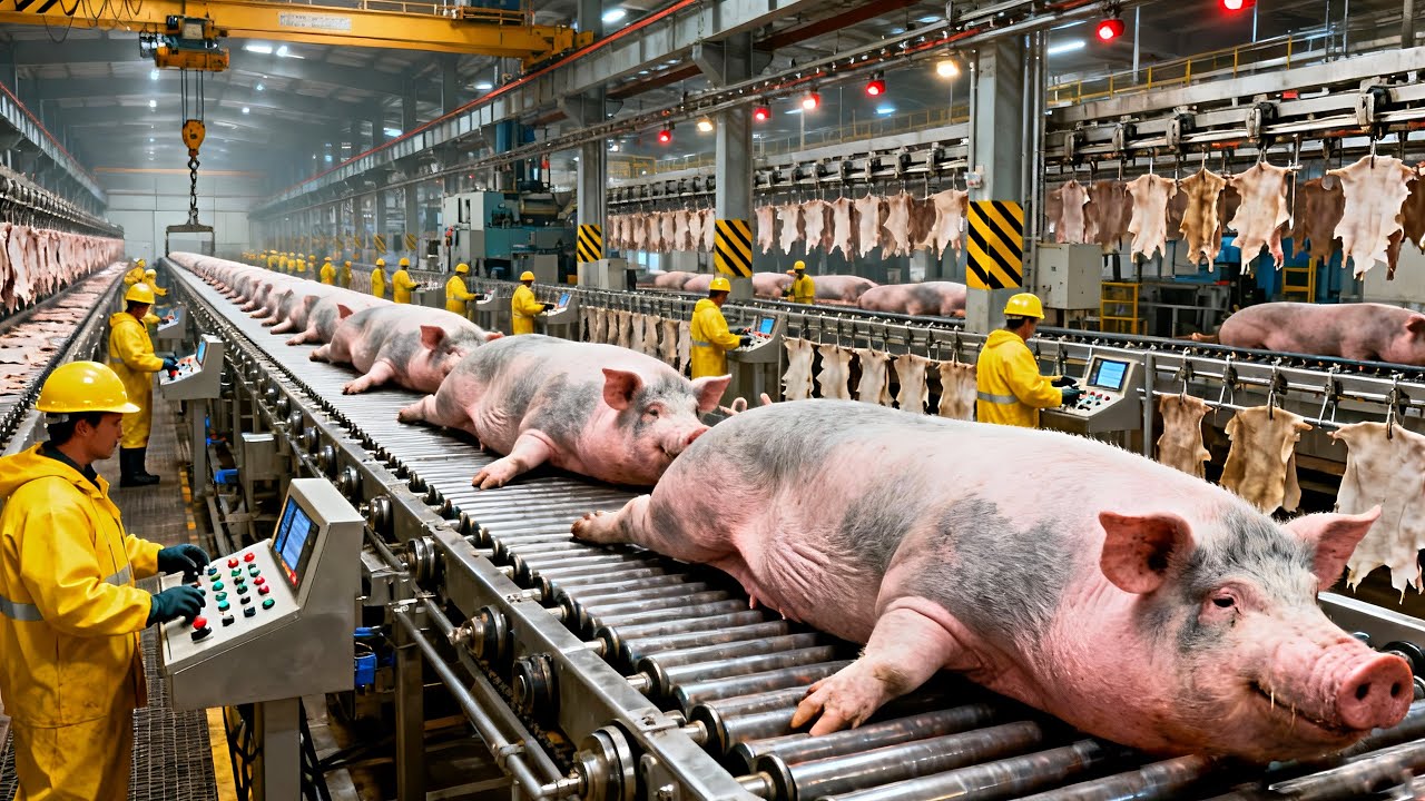 From Pig to Pork and Leather 🐖 Inside the Complete Factory Process (Full Documentary)
