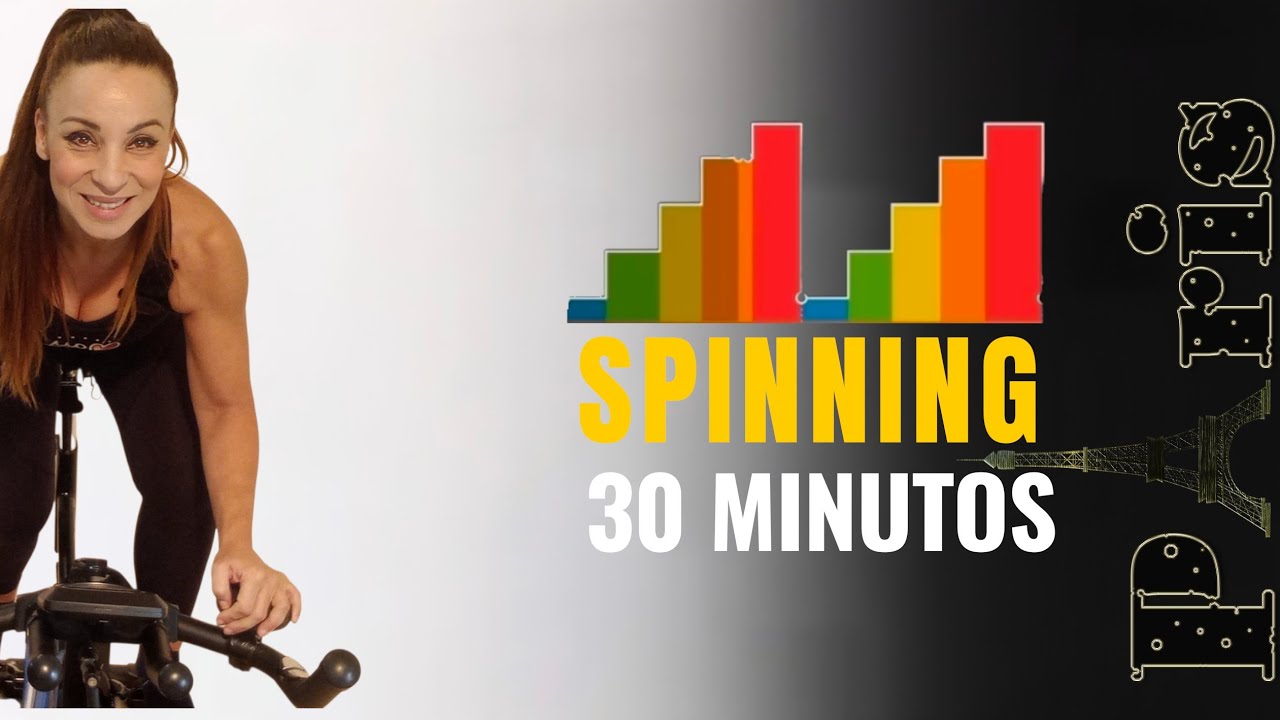 SPINNING Sesion Corta pero Intensa de 35 min paseando por PARIS - video 1794 may abad