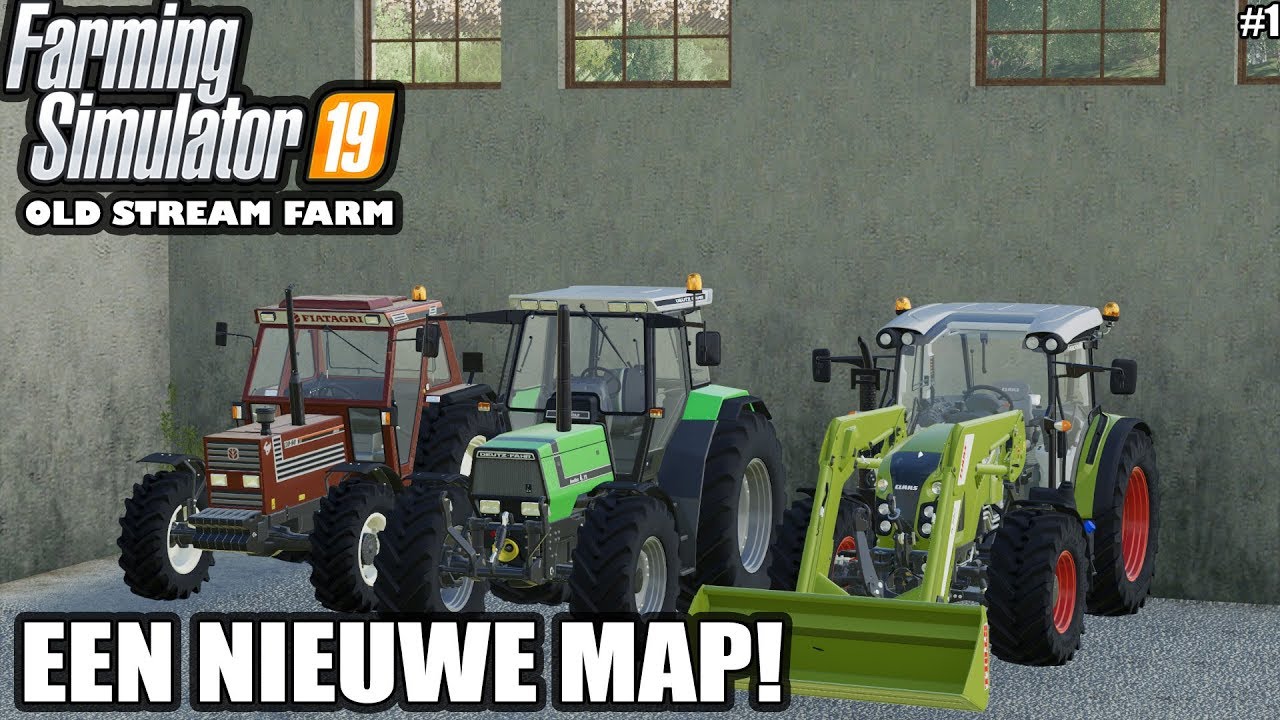 'EEN NIEUWE MAP!' Farming Simulator 19 Old Stream Farm #1