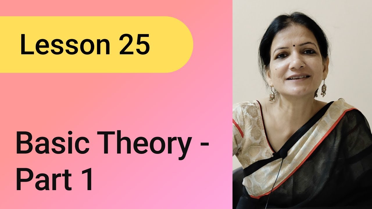 Lesson 25: Basic Theory Part 1 -  Sangeet, Aandolan/Kampan, Dhwani, Naad, Shruti, Swar