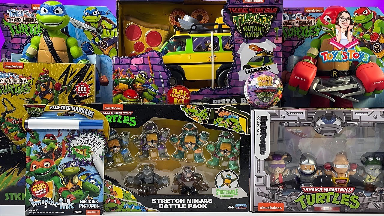 Teenage Mutant Ninja Turtles Toy Collection Unboxing Review