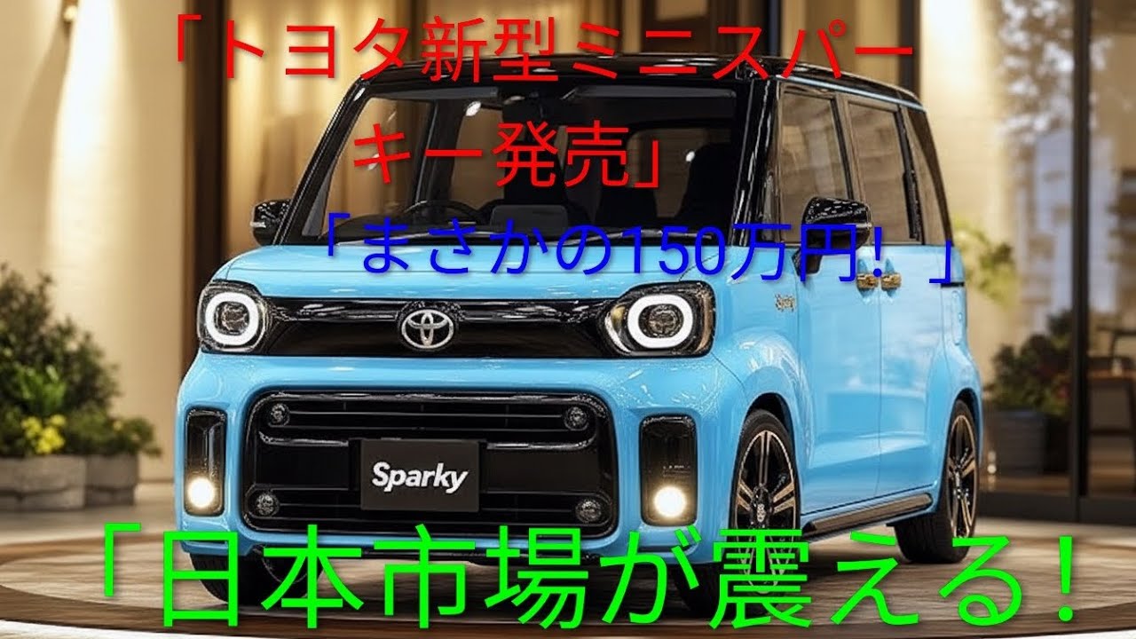 【2026年最新】トヨタ・スパーキー・ミニ徹底レビュー！価格・燃費・内装すべて公開！ 