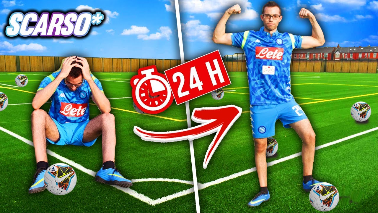 ⚽️🤑HO ALLENATO PER 24 ORE uno YOUTUBER *famoso* ed è diventato...