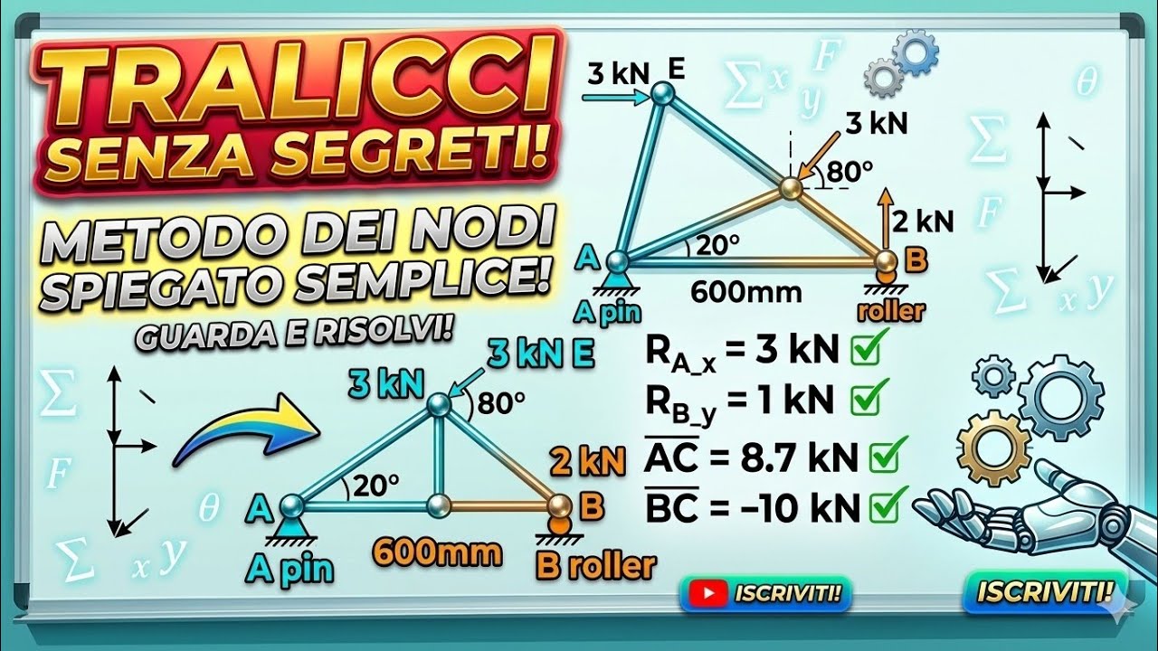 REAZIONI VINCOLARI PER VIA GRAFICA